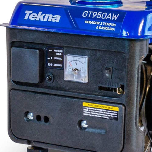 Gerador Á Gasolina 0,95kva 2 Tempos Gt950h Mono Tekna